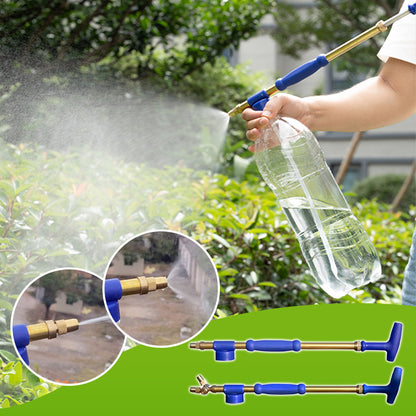 🏡💦Kétvégű rézszáras, dugattyús kézi permetező szár viráglocsoláshoz