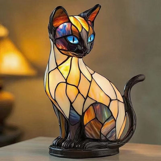 🐶💡Állat alakú LED asztali lámpa kontrasztos színekben🐈