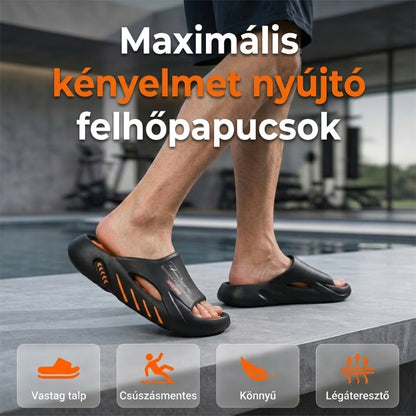 🌞Új termék érkezett! 🏖️Férfi csúszásgátló, vastag talpú „felhő” papucs