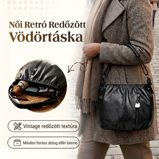 👜Puha bőrből készült, redős, alkalmi válltáska