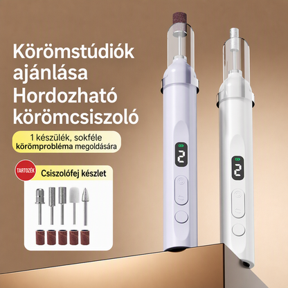✨Hordozható, többfunkciós elektromos körömcsiszoló