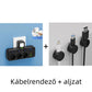 🔌⚡Okos tápkábeles kiegészítő USB-portokkal (EU dugó)