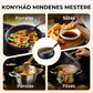 🧑‍🍳Rendkívül könnyű, bevonat nélküli, vastag öntöttvas tapadásmentes serpenyő