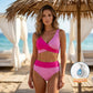 🔥 S–3XL 👙 Kétrészes fürdőruha színes blokkokkal és csíkokkal 🌊🏖️