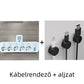🔌⚡Okos tápkábeles kiegészítő USB-portokkal (EU dugó)