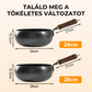 🧑‍🍳Rendkívül könnyű, bevonat nélküli, vastag öntöttvas tapadásmentes serpenyő