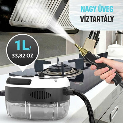 🔥 2500W nagy teljesítményű magasnyomású gőztisztító – Erőteljes tisztítás vegyszerek nélkül
