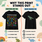 🦖👕Gyerekeknek szóló, dinoszauruszos betűmintás póló