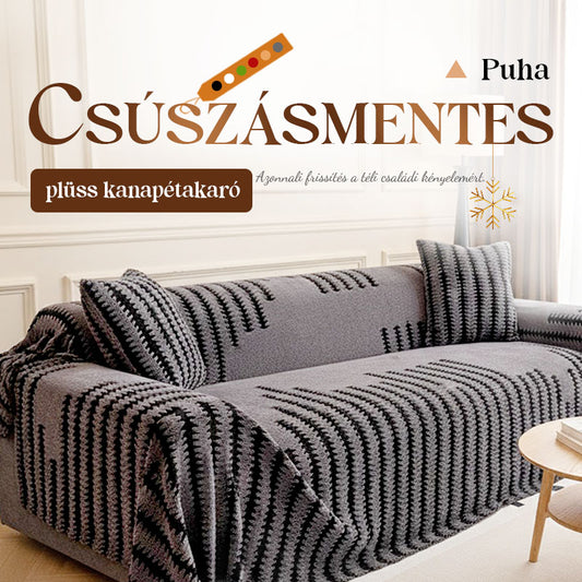 🛋️Vastag, csúszásmentes kanapé takaró, tökéletes a kényelmes őszi és téli hónapokhoz.