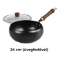 🧑‍🍳Rendkívül könnyű, bevonat nélküli, vastag öntöttvas tapadásmentes serpenyő