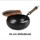 🧑‍🍳Rendkívül könnyű, bevonat nélküli, vastag öntöttvas tapadásmentes serpenyő