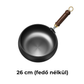 🧑‍🍳Rendkívül könnyű, bevonat nélküli, vastag öntöttvas tapadásmentes serpenyő