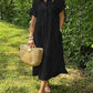 ✨ Ριγέ πέτο κουμπί κάτω Shirtdress | Με λειτουργικές τσέπες