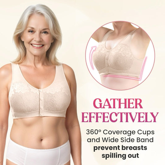 💕 Kényelmes, formázó, elöl záródó, vezeték nélküli melltartó – tökéletes mindennapi viseletre 👙✨