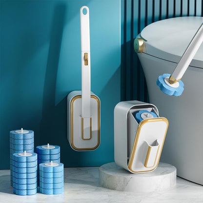 🚽💦 Innovatív, falra szerelhető, eldobható WC-kefe csere szett ✨