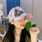 🦋Hálós, virágmintás masnis baseball sapka🧢