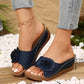 【EU 36-44】👡Női Kényelmes Virágos Slip-On Szandálok