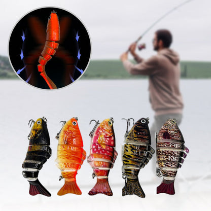 5 darab élethű, többízületes víz alatti horgászcsali 🎣 – Kétszeres fogáshoz segít 🐟