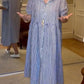 ✨ Ριγέ πέτο κουμπί κάτω Shirtdress | Με λειτουργικές τσέπες