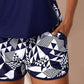 👗 🌊 Két színű, mintás, laza fürdőruha-szett