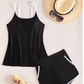 Women’s Casual Tankini Top with Shorts 2-Piece Swimwear Set