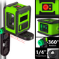 📐🔦 Mini Crosshair nagy pontosságú lézeres szintező — önszintező, függőleges/vízszintes vonalak és kompakt kialakítás 🔧