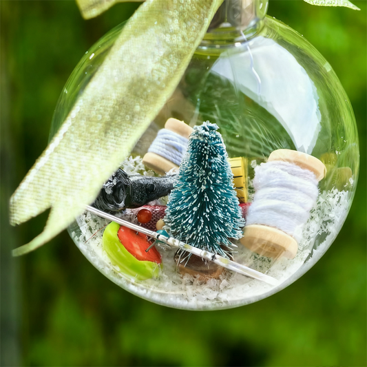 🔮Karácsonyi varródekorációk – hógömbök🎄
