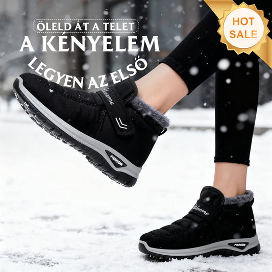 🔥Uniszex plüss bélésű téli hótaposó csizma