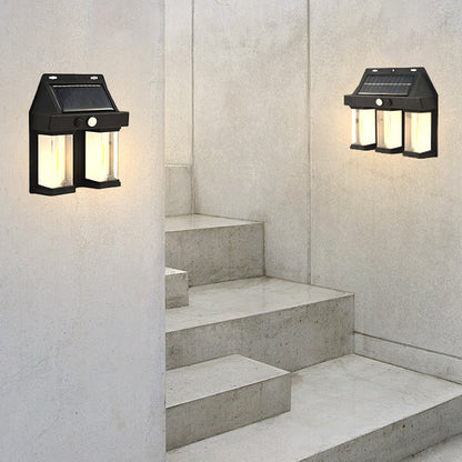 💡Kültéri vízálló, napenergiával működő mozgásérzékelős fali lámpa