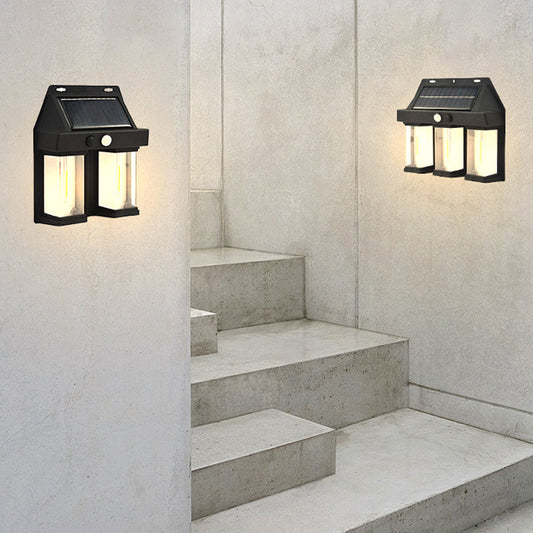 💡Kültéri vízálló, napenergiával működő mozgásérzékelős fali lámpa