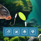 🎣⚡ Kéthorogú, fordított fenékhorogsor! A továbbfejlesztett változat 50%-kal növeli a fogási arányt – búcsút inthetünk a fenékbe akadásnak! 🎣