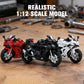 🏍️1:12 méretarányú motorkerékpár modell 🎁