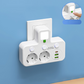 🔌⚡Okos tápkábeles kiegészítő USB-portokkal (EU dugó)