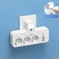 🔌⚡Okos tápkábeles kiegészítő USB-portokkal (EU dugó)