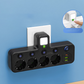 🔌⚡Okos tápkábeles kiegészítő USB-portokkal (EU dugó)