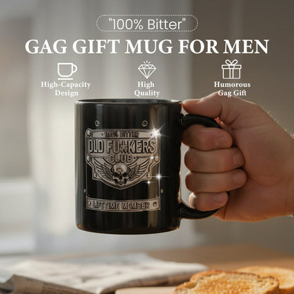 🔥☕„100% keserű” vicces ajándékbögre férfiaknak