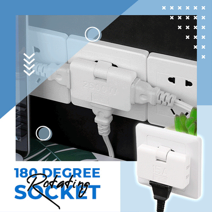 ✨ 180°-ban forgatható aljzatadapter (európai szabványú dugasz) 🔌