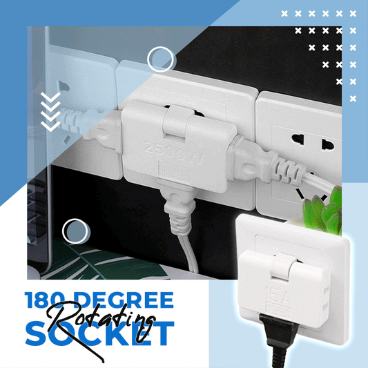 ✨ 180°-ban forgatható aljzatadapter (európai szabványú dugasz) 🔌