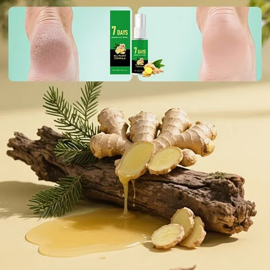 🦶 Gyömbéres lábápoló spray – hidratálja a bőrt / 7 nap alatt látható eredmény✨