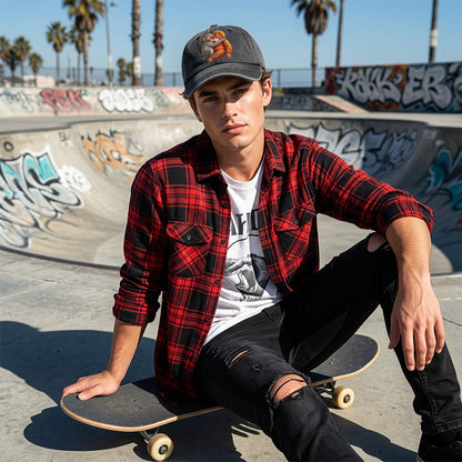🧢Retro-chic állatmintás baseball sapka