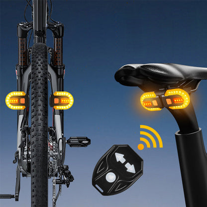 🚨 Kerékpár vezeték nélküli távirányítóval ellátott hátsó lámpa 🚴💡