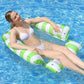 🏖️Felfújható csíkos medencei napozóágy🌊