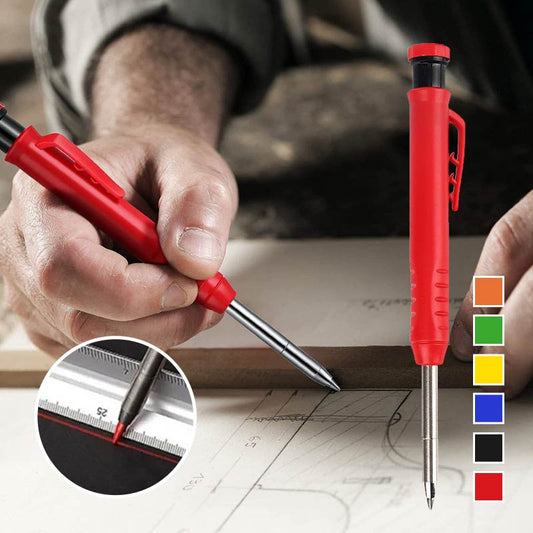 🔥✏️ Sokoldalú, gyorsan száradó asztalosceruza (hegyezővel) 👨‍🔧👍