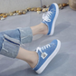 👟Női farmer anyagú slip-on papucs – kényelmes talp és laza stílus