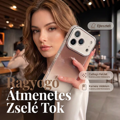 📱Színes csillogó telefonhüvely, kameravédővel