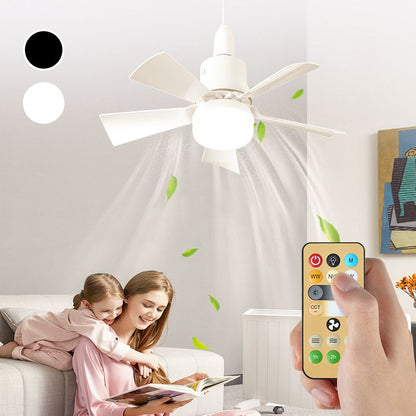 💡 Kétfunkciós hordozható mennyezeti ventilátor-lámpa (távirányítóval)❄️