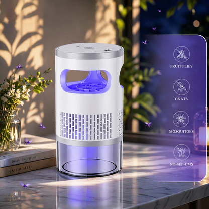 🦟 Beltéri LED-es szúnyogirtó lámpa – biomimetikus UV-szúnyogcsapda és éjszakai lámpa – csendes, biztonságos, vegyszermentes szúnyogirtó eszköz 💡