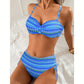 👙Női, magas derekú, leopárdmintás bikini szett (felső és alsó)