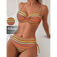 👙Női, magas derekú, leopárdmintás bikini szett (felső és alsó)