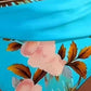 🌸Divatos, mintás, magas derekú bikini szett nőknek👙